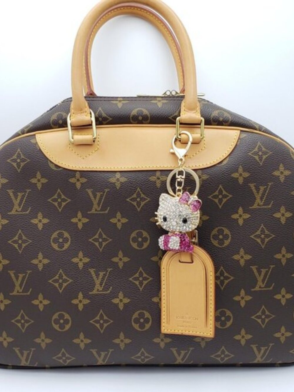 Authentic Louis Vuitton Luggage Nametag with Unbranded Keycharm - Picture 5 of 14
